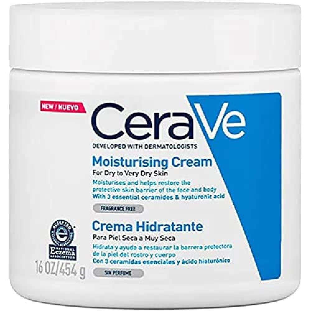 CeraVe Loción Hidratante de Rostro |52ml| Hidratante facial de noche con textura ultraligera + Crema Hidratante |454gr| Hidrante diario para rostro y cuerpo