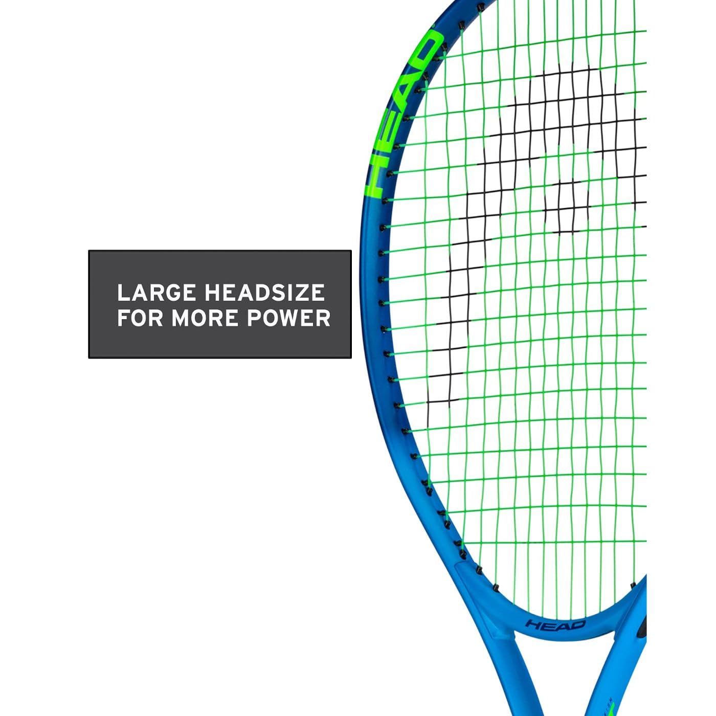 HEAD Ti. Conquest - Raqueta de Tenis - Raqueta de Equilibrio de luz de Cabeza preencordada de 27 Pulgadas, Agarre de 4 1/4 Pulgadas