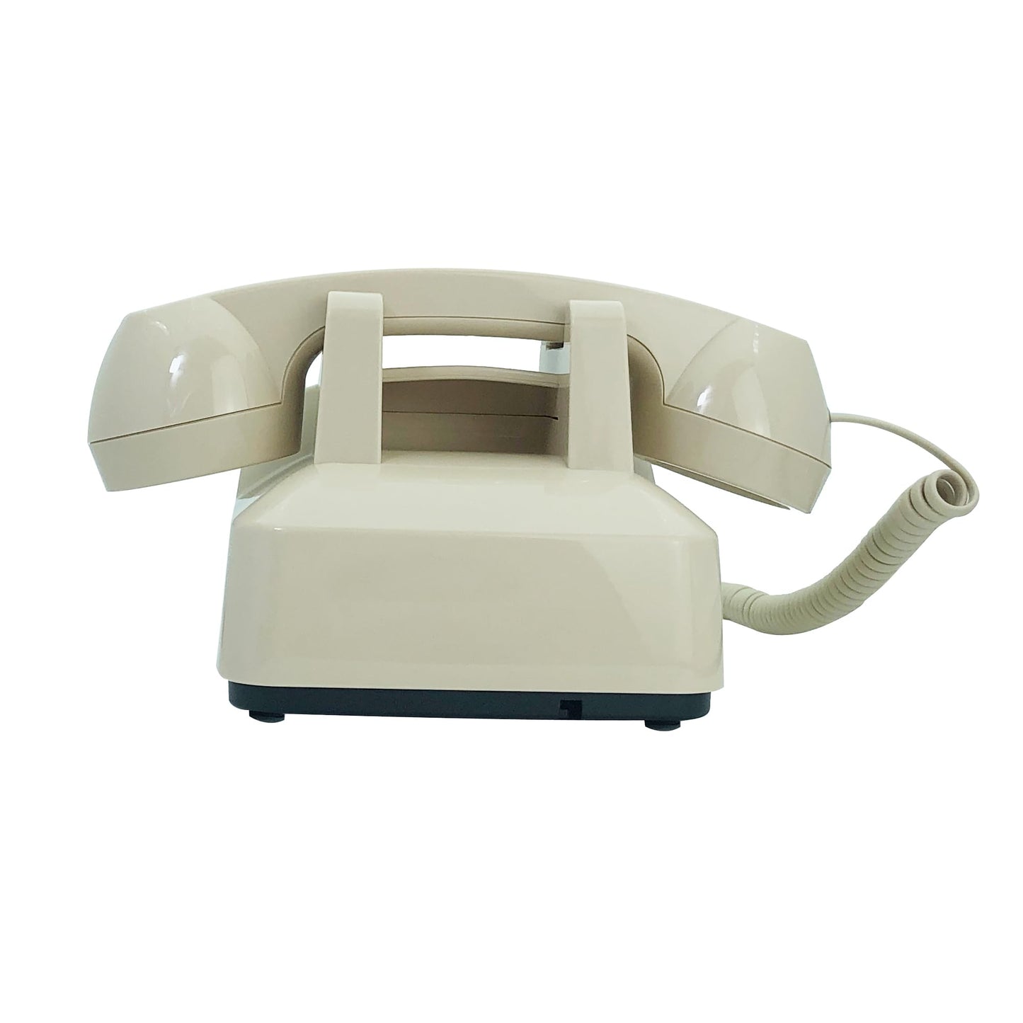 TelPal - Teléfonos fijos para el hogar, teléfono retro de la antigua moda, teléfono casero con cable manos libres con teclado rotativo, oficina, hotel, teléfono antiguo Shcool, 301-Ivory