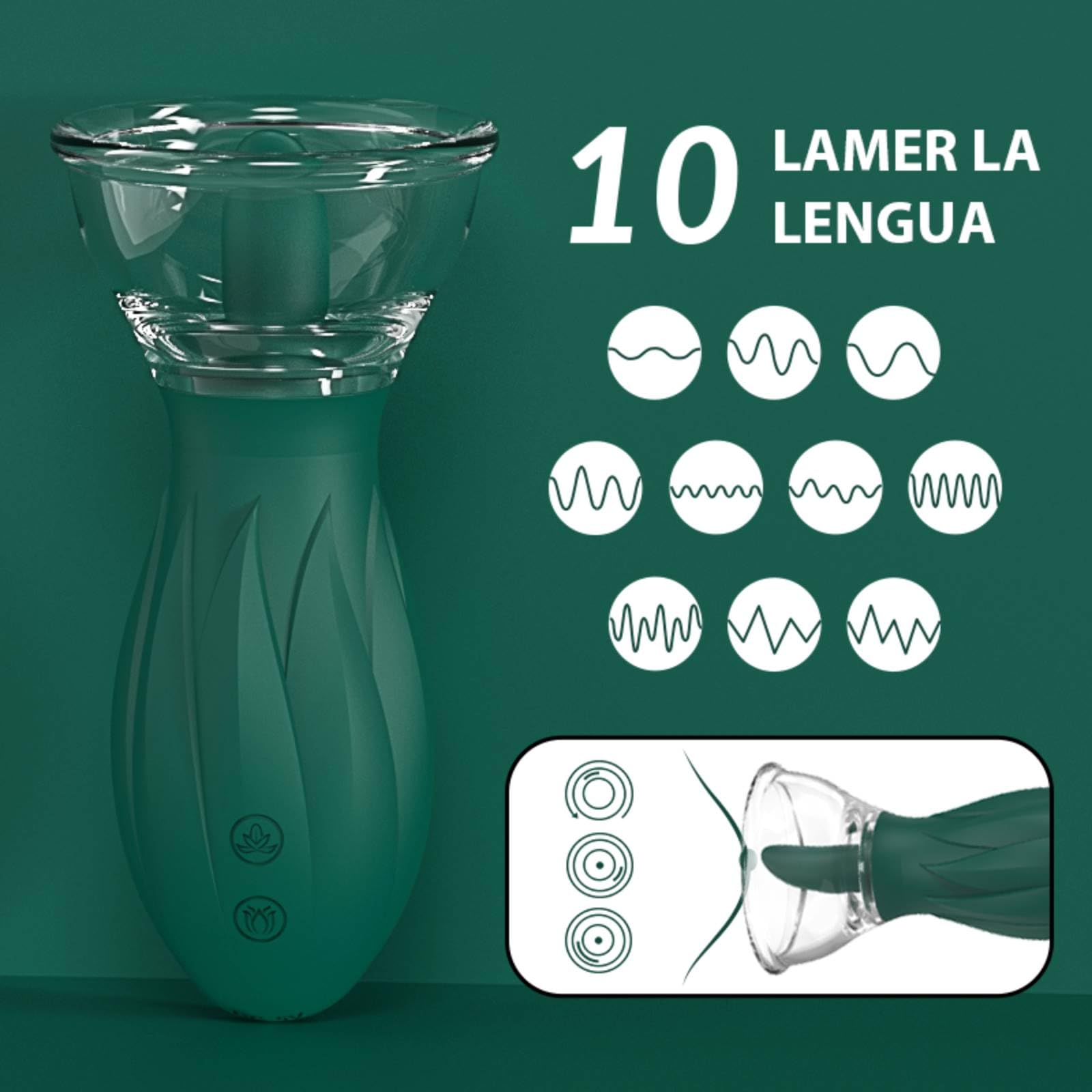 Succionador de Clítoris con Lengua Silencioso para Mujer