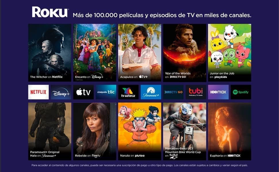 SANSUI TV 32" HD Compatible con Sistema Operativo Roku 2024 + Cable HDMI (32" + Free HDMI Cable)
