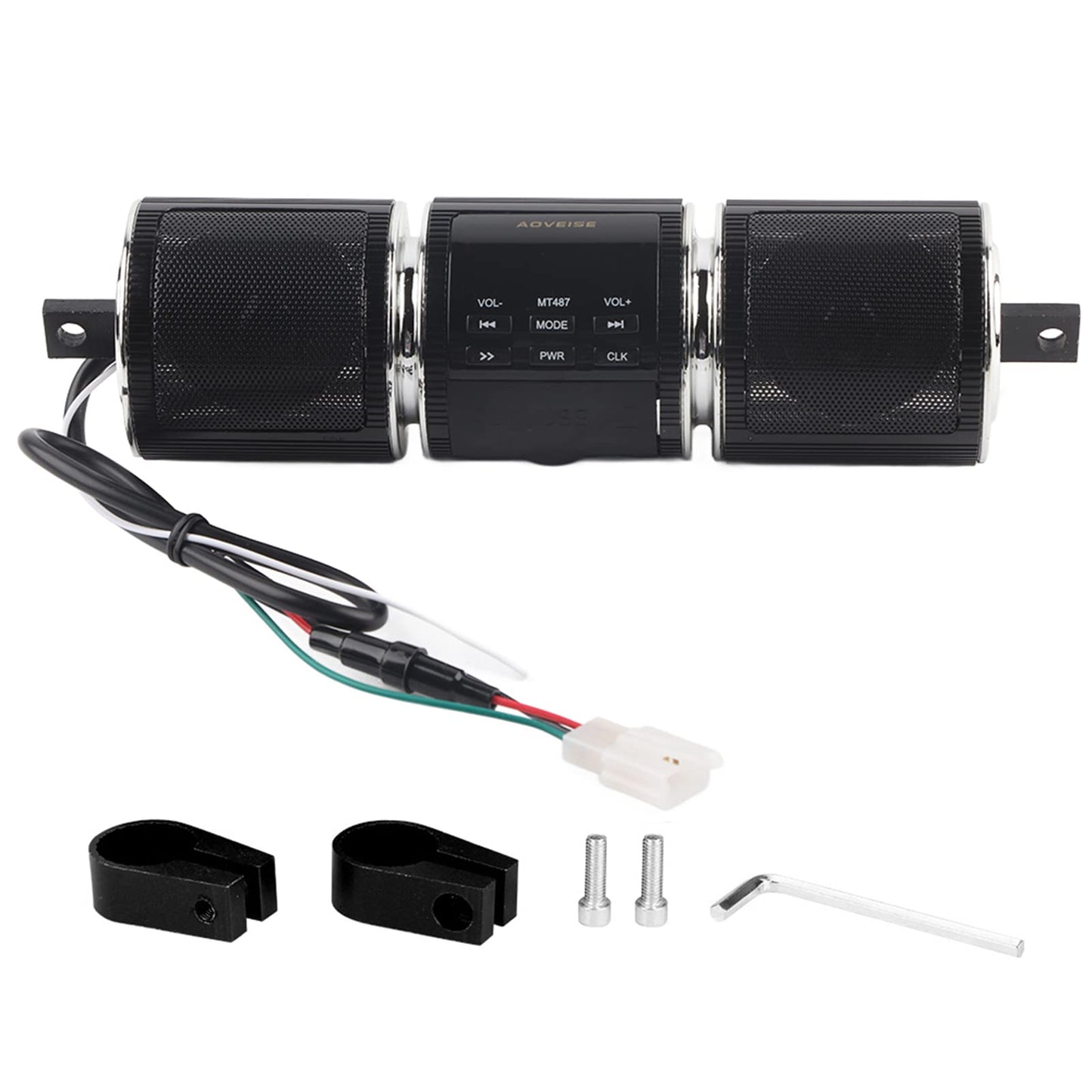 Altavoces Universales Impermeables para Motocicleta, Reproductor3.0+EDR (BLACK)