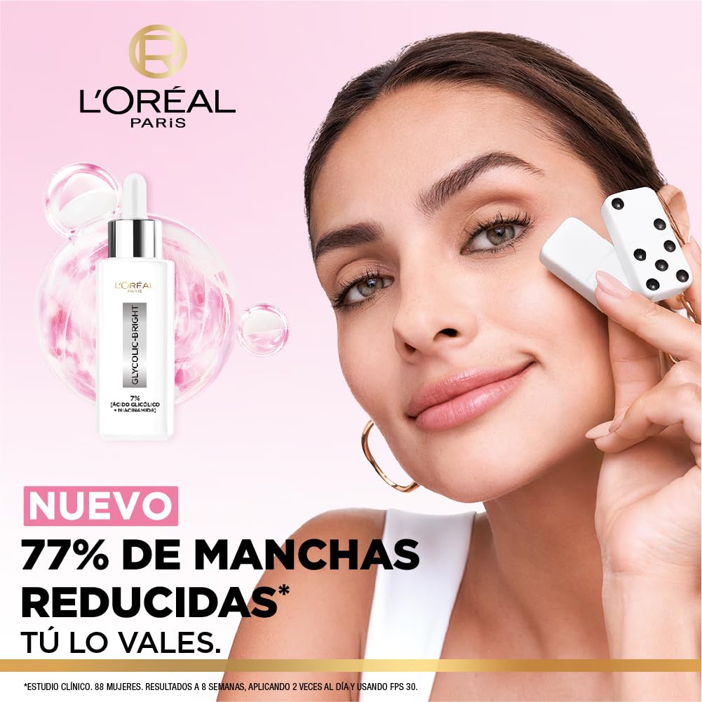 Kit L'Oréal Paris Sérum Anti Manchas Glycolic Bright + UV Defender Fluid FPS50