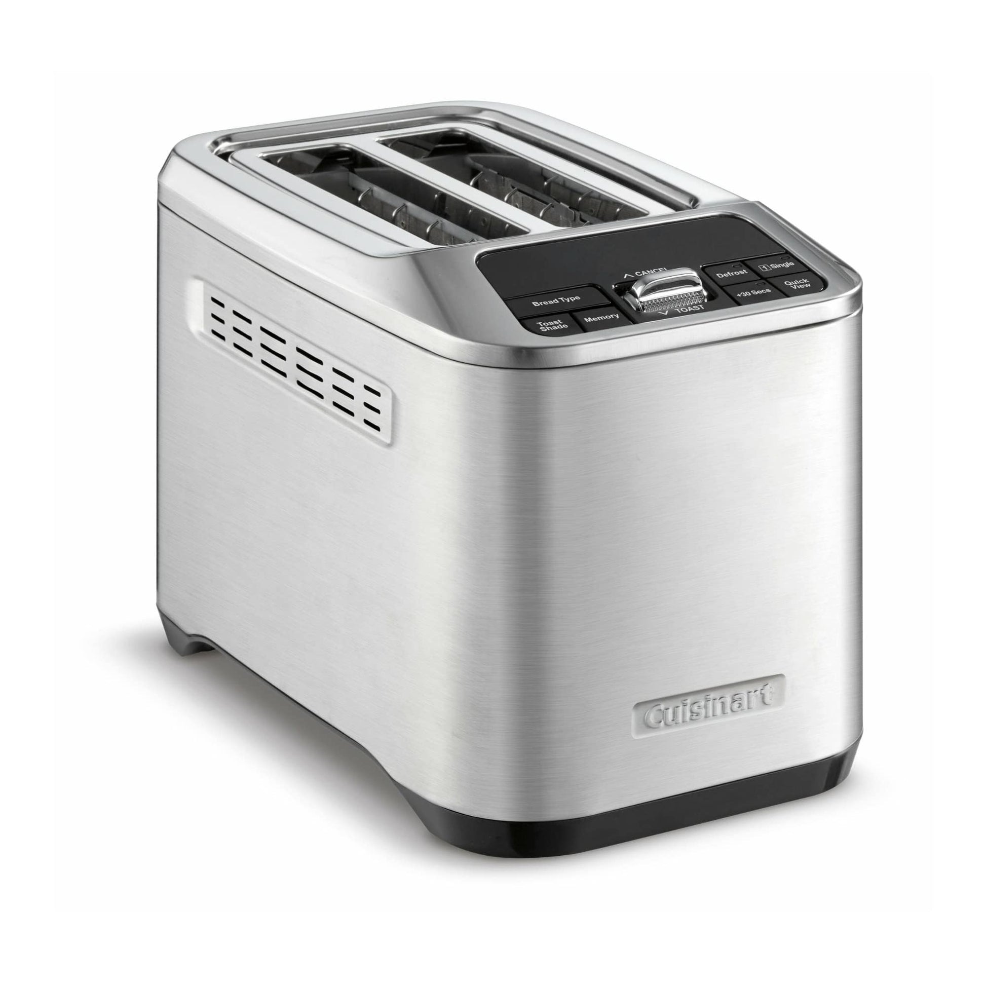 Cuisinart CPT-520 tostador motorizada de 2 rebanadas, acero inoxidable/negro