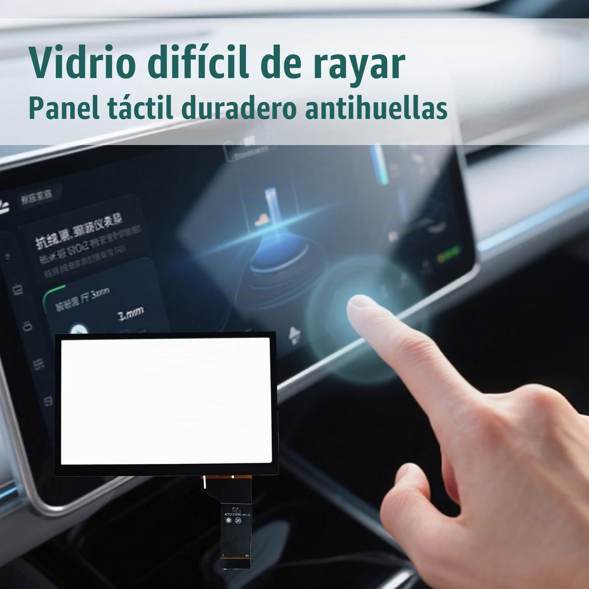 Digitalizador de Pantalla Táctil 6.5 Pulgadas Compatible con VW y Skoda