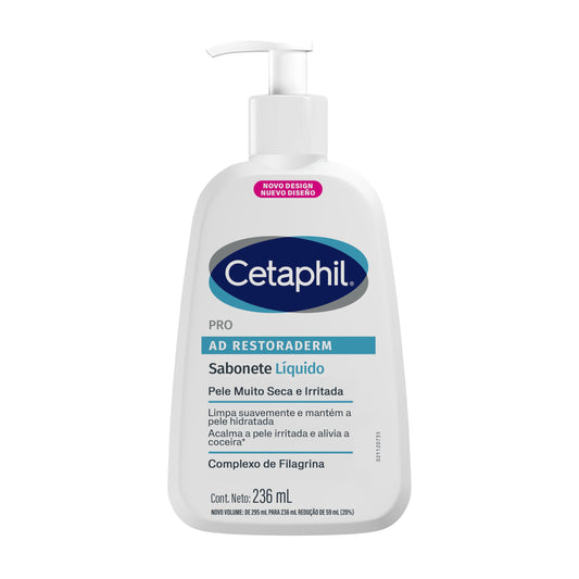 CETAPHIL® Pro AD Restoradeerm jabón corporal 236 ml, para Piel con Tendencia Atópica