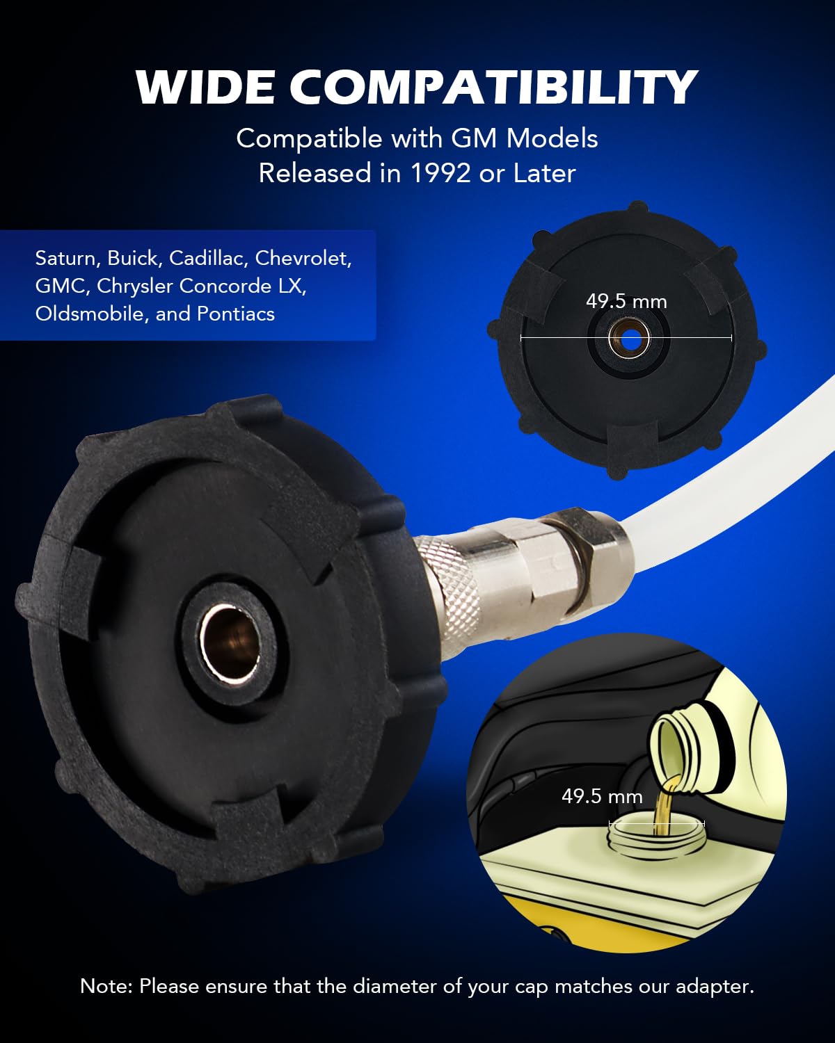 Purgador de Presión Orion Motor Tech 2.5 L Adaptador 49.5 mm