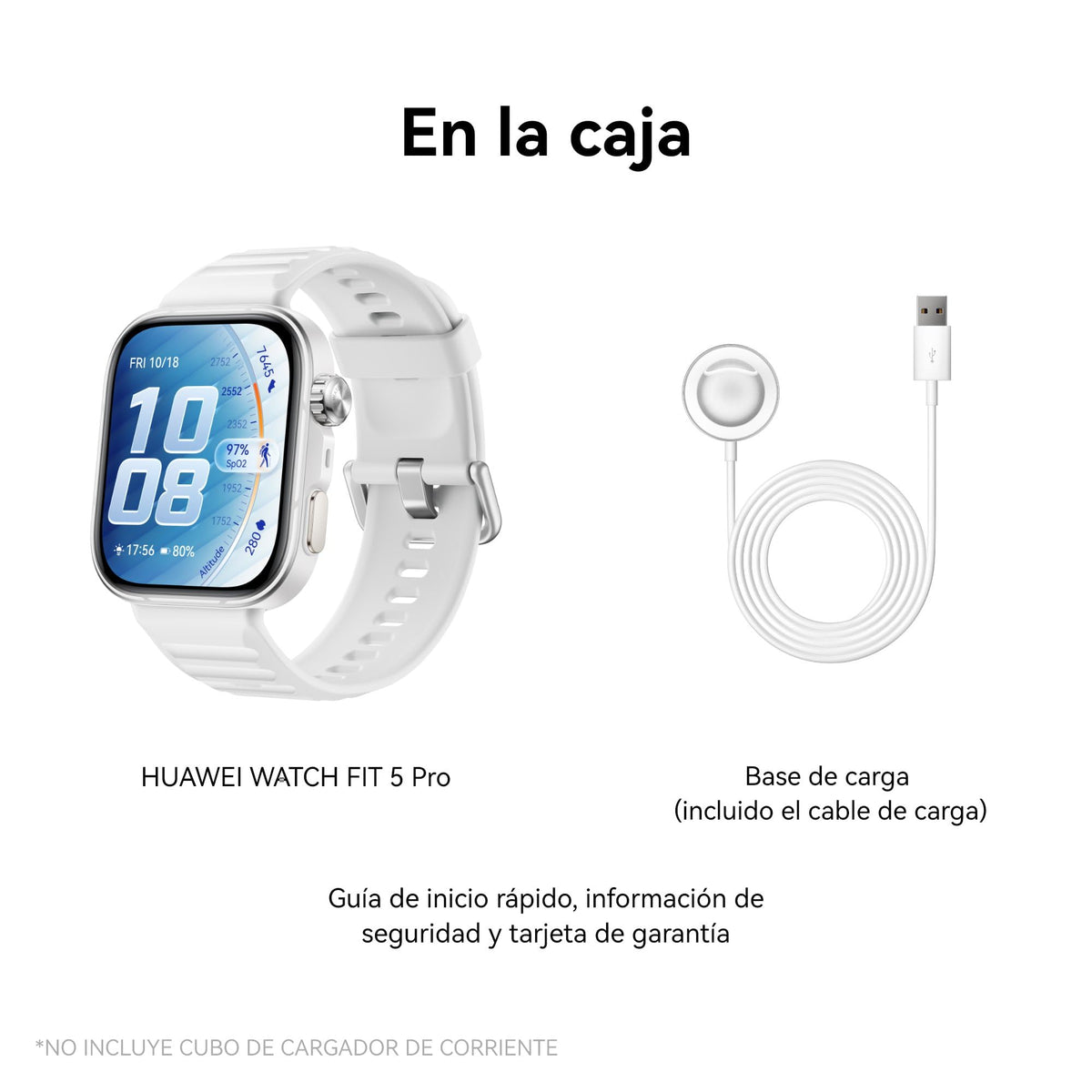 Smartwatch HUAWEI Watch FIT 5 Pro Blanco con GPS y ECG