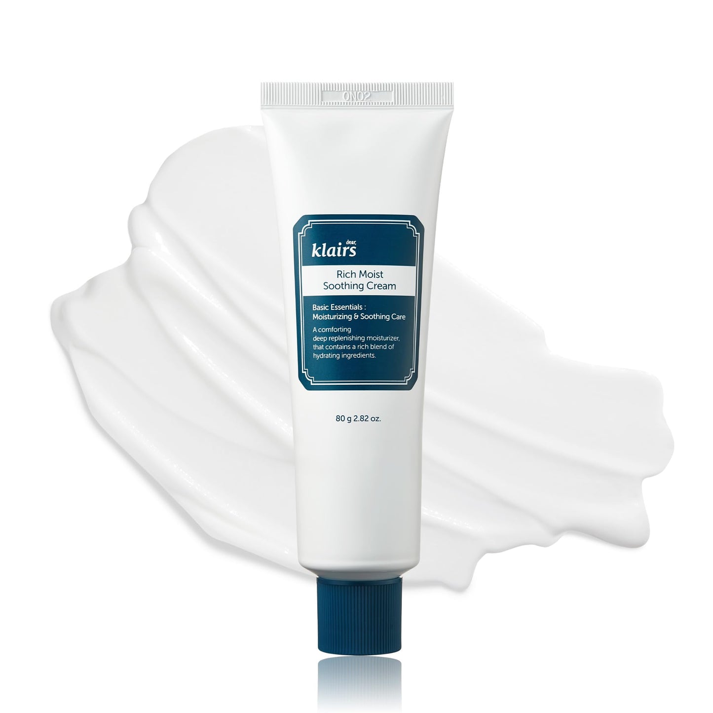 DearKlairs Rich Moist Soothing Cream 80ml, Hypoallergenic, Centella Asiatica, Ceremide, Moisturizer, full hydration, Protective layer with Beta Glucan, Non-sticky texture, K-beauty