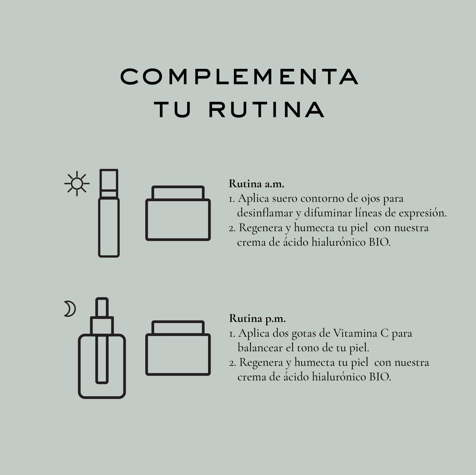 Remedios del Bosque. Suero contorno de ojos Péptidos + Bambú.