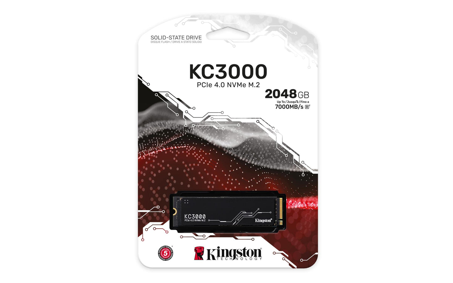 SSD Kingston KC3000 2048 GB PCIe Gen 4.0 NVMe M.2 7000MB/s 7000MB/s