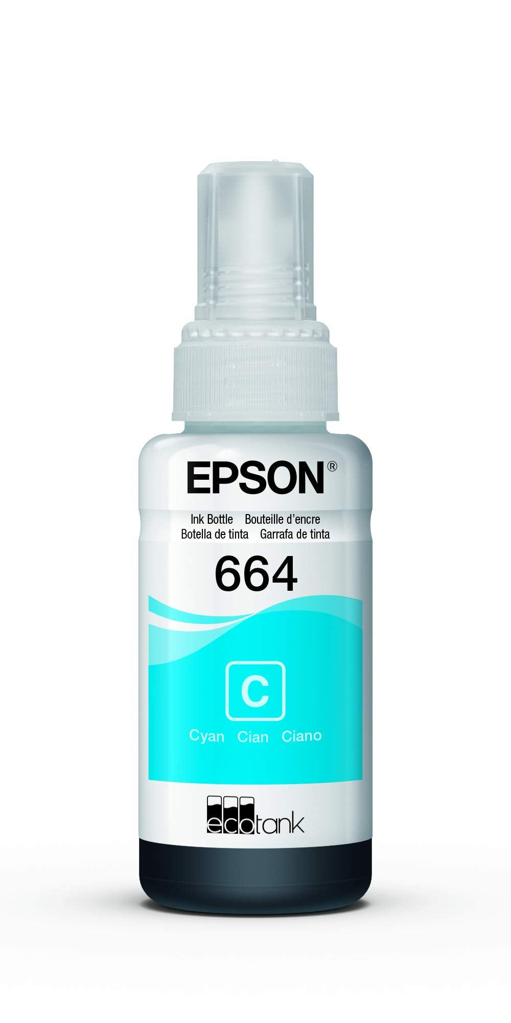 Botella de Tinta Epson Ecofit Cian T664