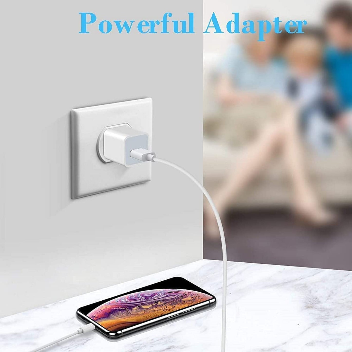 Cargador Tipo C con Cable USB de 1 Metro Carga Convencional - Entrada para Celular Xiaomi Mi A1 A2 Mi 9 Mi 8 Redmi 5 Note 7 8 9, Samsung Galaxy S10 S9 S8 Note, Huawei, ZTE, Andriod, LG, Motorola, Song, Htc, etc (Blanco)