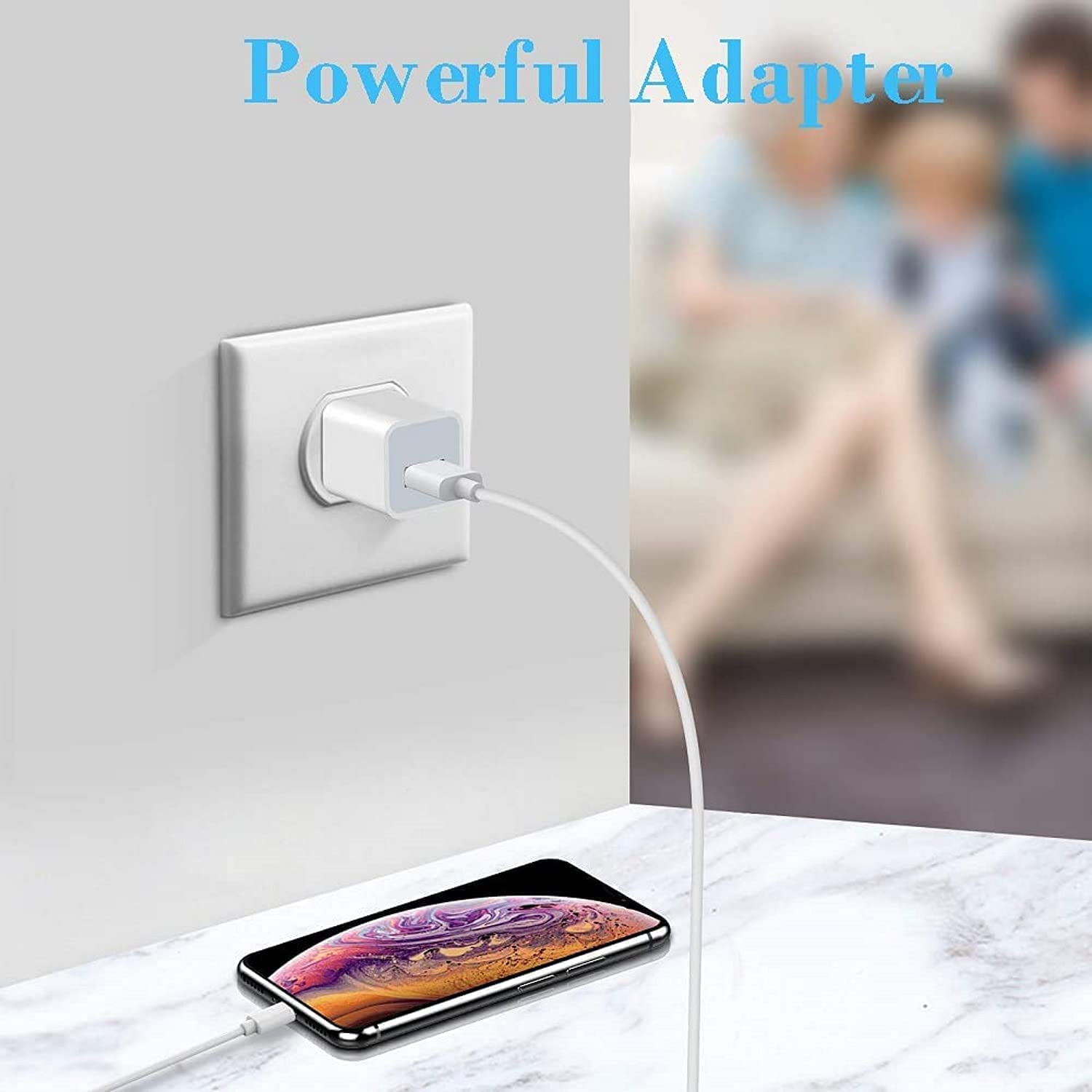 Cargador Tipo C con Cable USB de 1 Metro Carga Convencional - Entrada para Celular Xiaomi Mi A1 A2 Mi 9 Mi 8 Redmi 5 Note 7 8 9, Samsung Galaxy S10 S9 S8 Note, Huawei, ZTE, Andriod, LG, Motorola, Song, Htc, etc (Blanco)