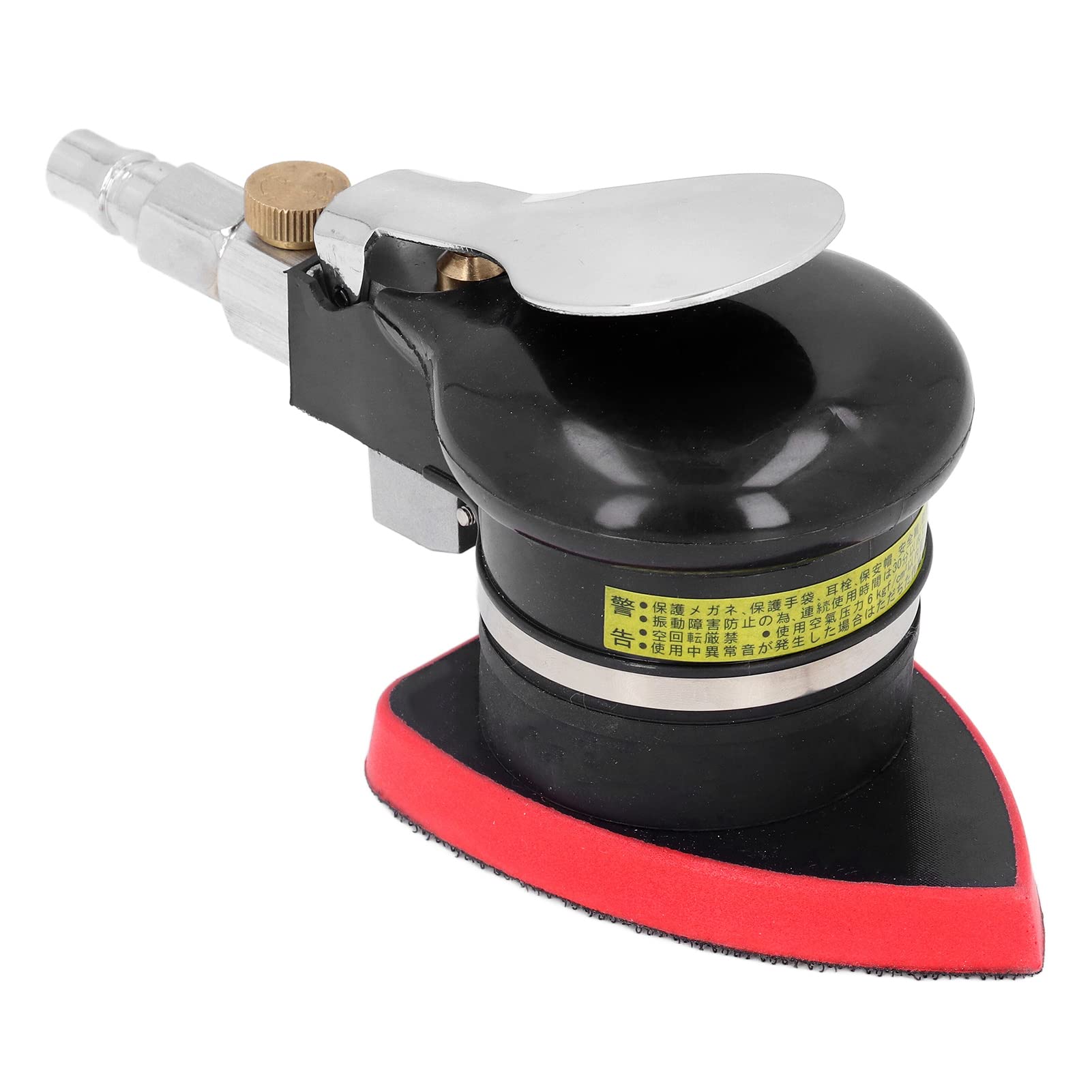 Lijadora de Aire Orbital Aleatoria, Amoladora Neumática Triangular, Mini Pulidora de Mano, Lijadoras Neumáticas de Palma para Madera, Compuestos, Metal, Trabajos de Carrocería
