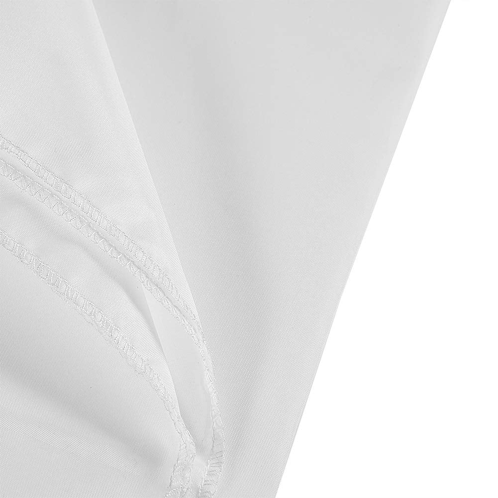 Zopsc Pantalla de proyección portátil de 60-120 Pulgadas 16: 9 Tela de poliéster sintética Blanca Cortina Plegable, antirreflectante(120 Pulgadas)