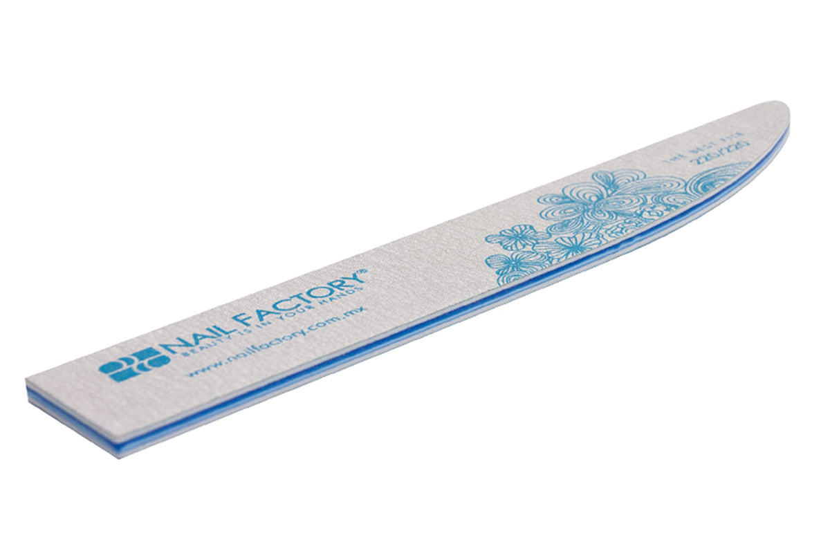 NAIL FACTORY - Pack de Limas Para Manicure Master File Pack, 50 Limas de doble cara. 25 limas grano 100/100, 15 limas grano 150/150 10 limas grano 220/220
