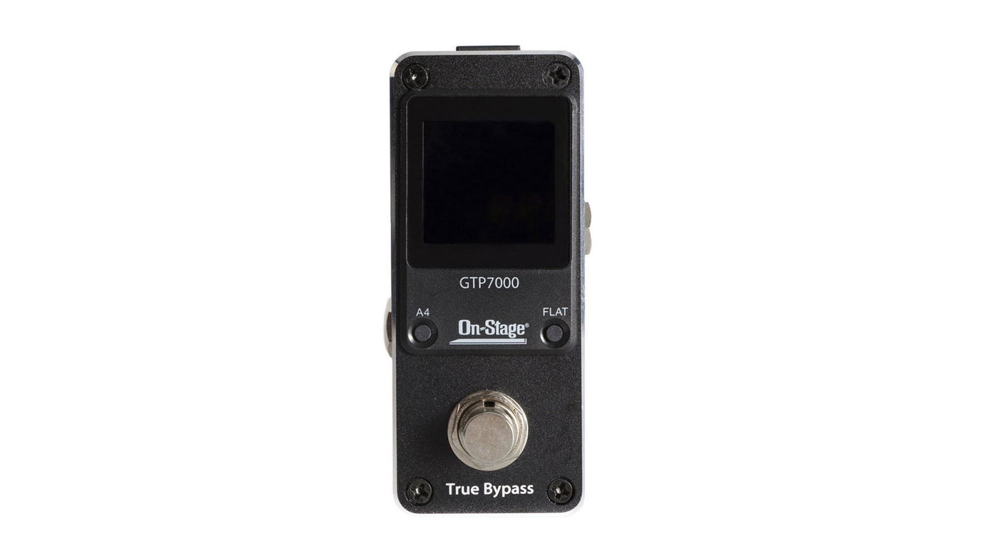 On-Stage GTP7000 Mini pedal afinador de guitarra