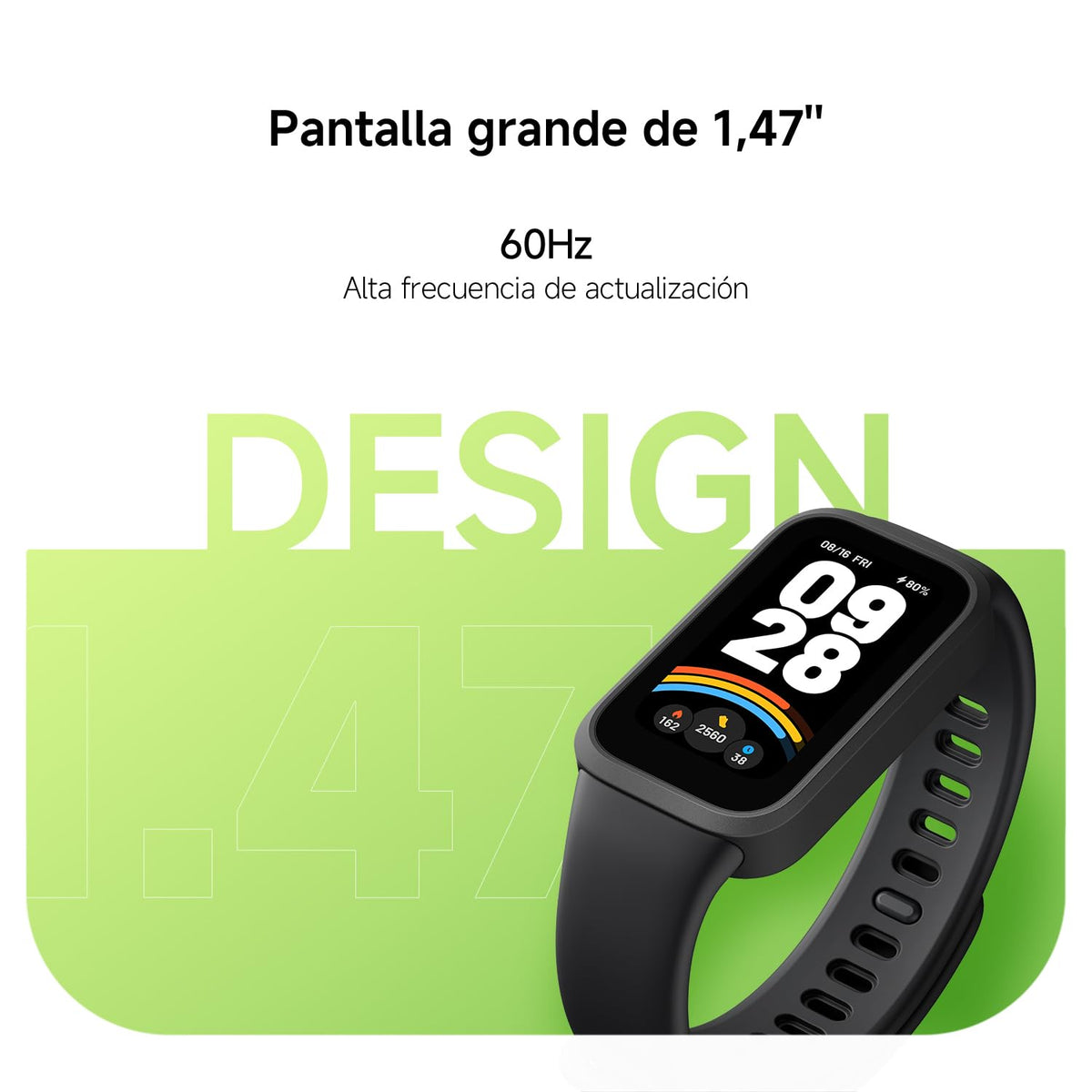 Reloj Inteligente Xiaomi Band 9 Active Negro 5ATM