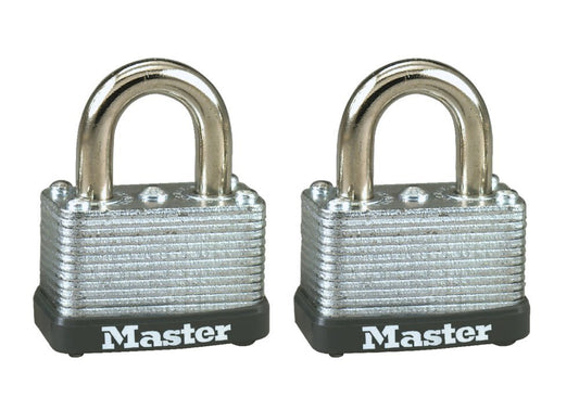 Juego de Candados Laminados Master Lock 40 mm Económicos 2 Piezas