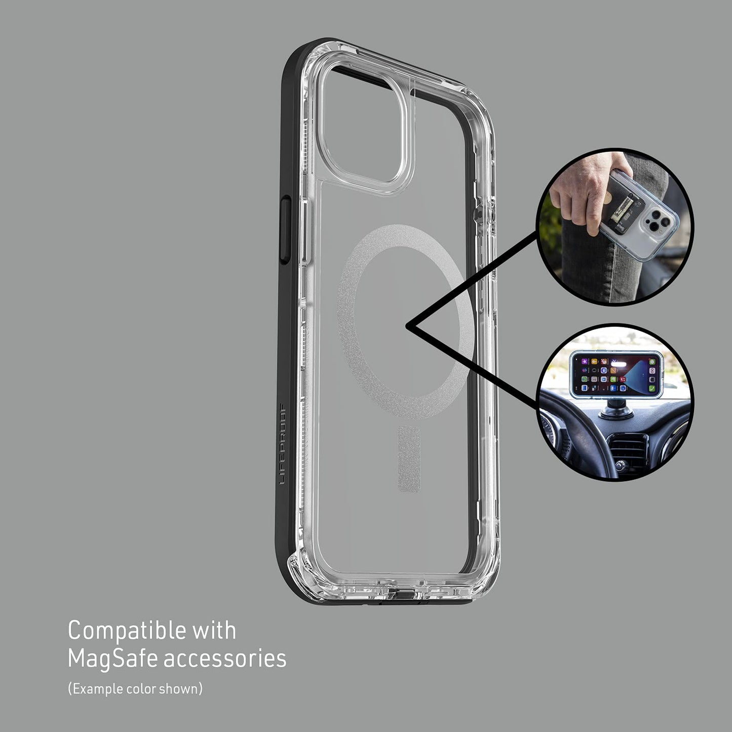 LifeProof Next Series con Funda MagSafe para iPhone 13 (Solamente), Color Morado Esencial