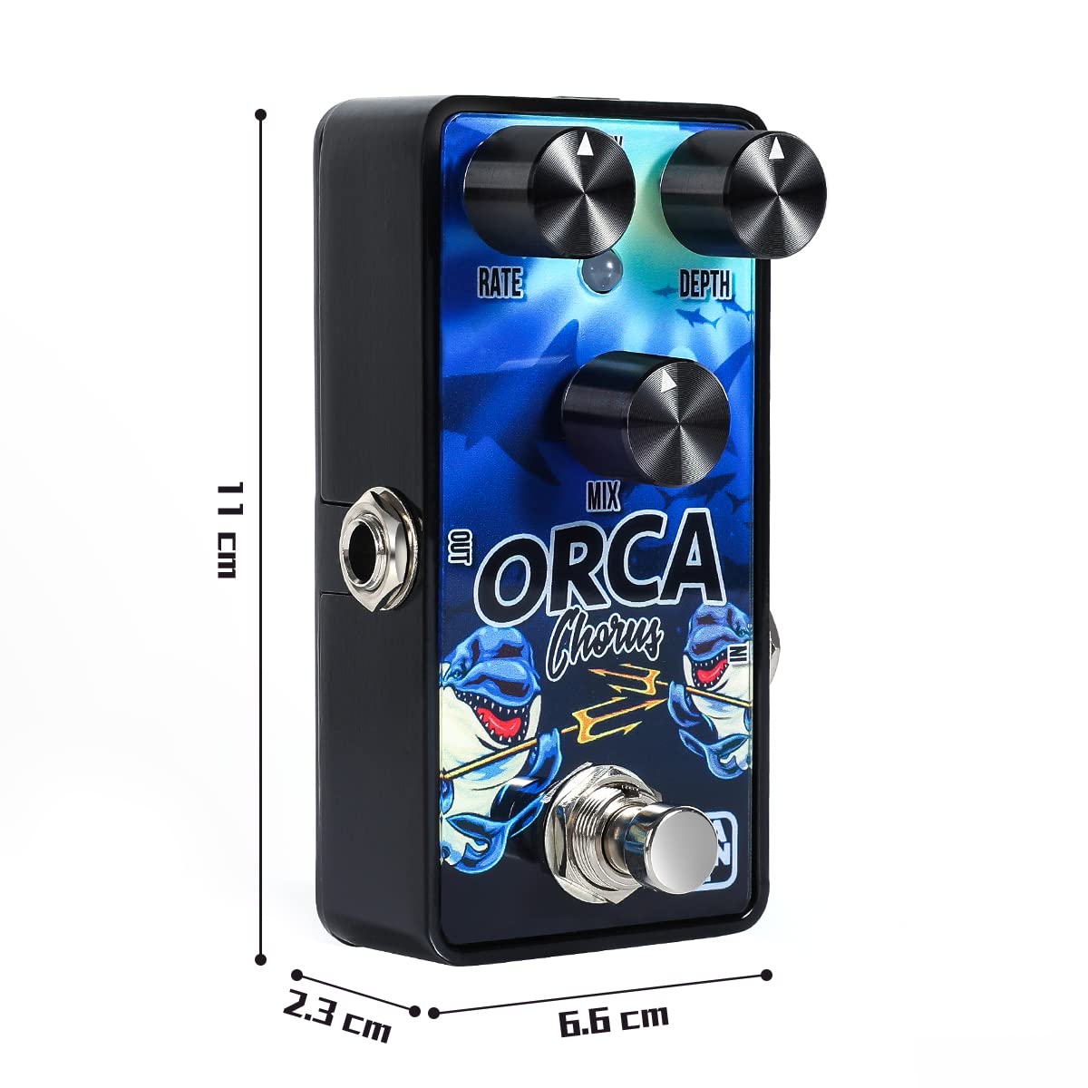 Caline G003 ORCA Chorus: Pedal de Efecto para Guitarra, Coro, G Series Classic Digital Corus Effect Pedal de los sonidos de los años 80 para guitarra eléctrica y bajo