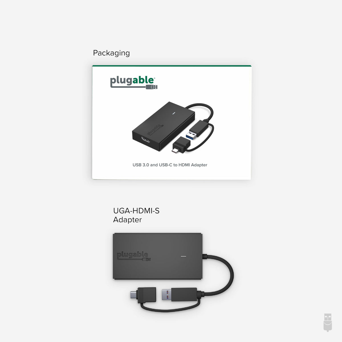 Adaptador USB C a HDMI Enchufable