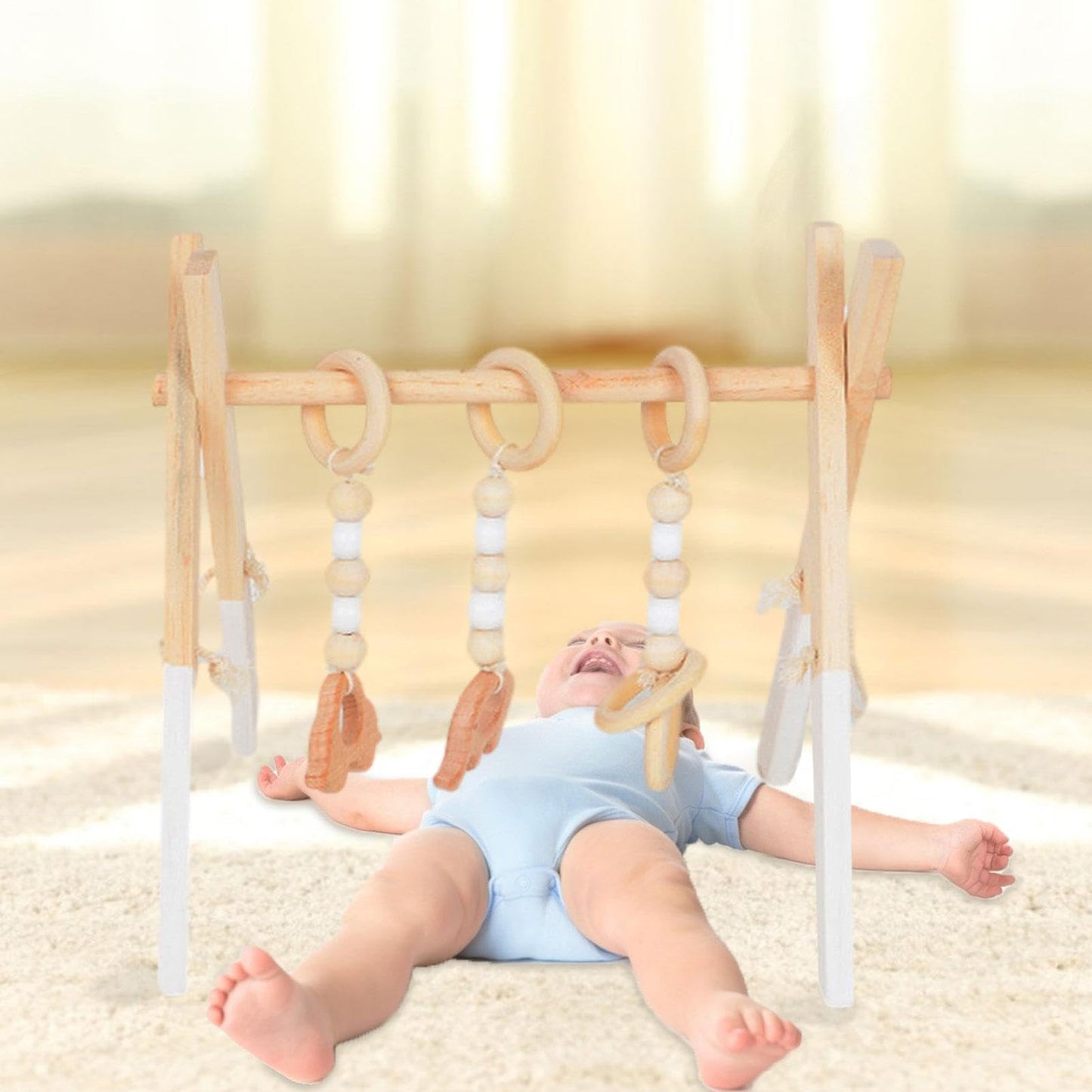 Gimnasio de Actividades Shakven Madera Plegable para Niños Pequeños