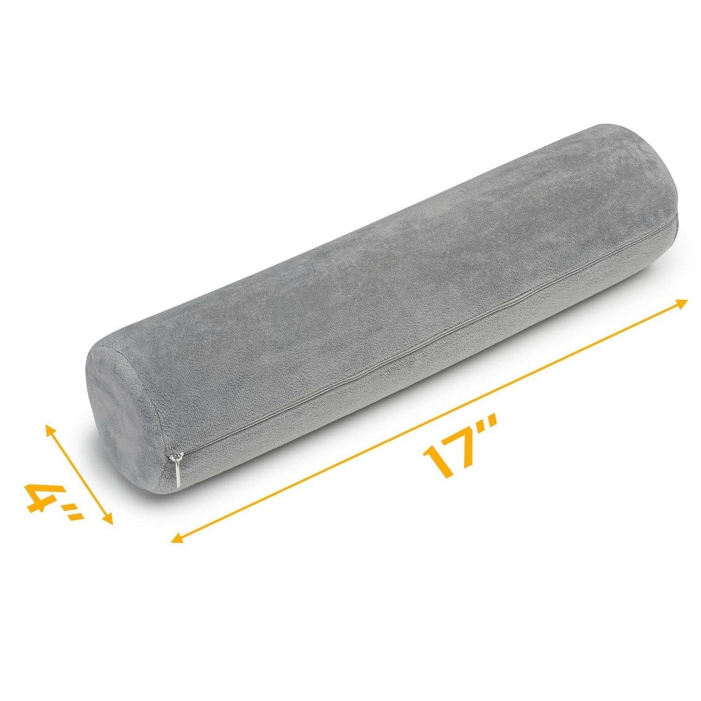 AllSett Health - Almohada de Espuma viscoelástica para Cuello Cervical, Refuerzo, Soporte de Cuello Redondo para Dormir | Almohada para Cama, piernas, Espalda y Yoga
