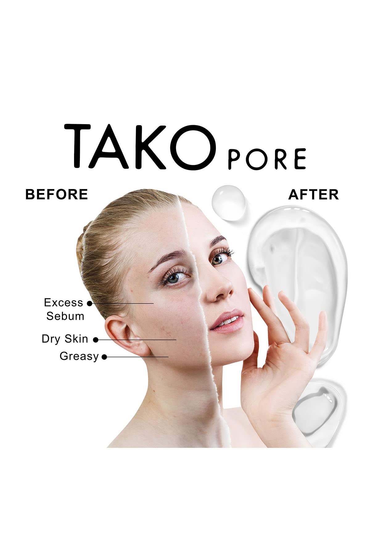 TONYMOLY Tako Pore Sebum Control Gel Cream, 1.69 oz