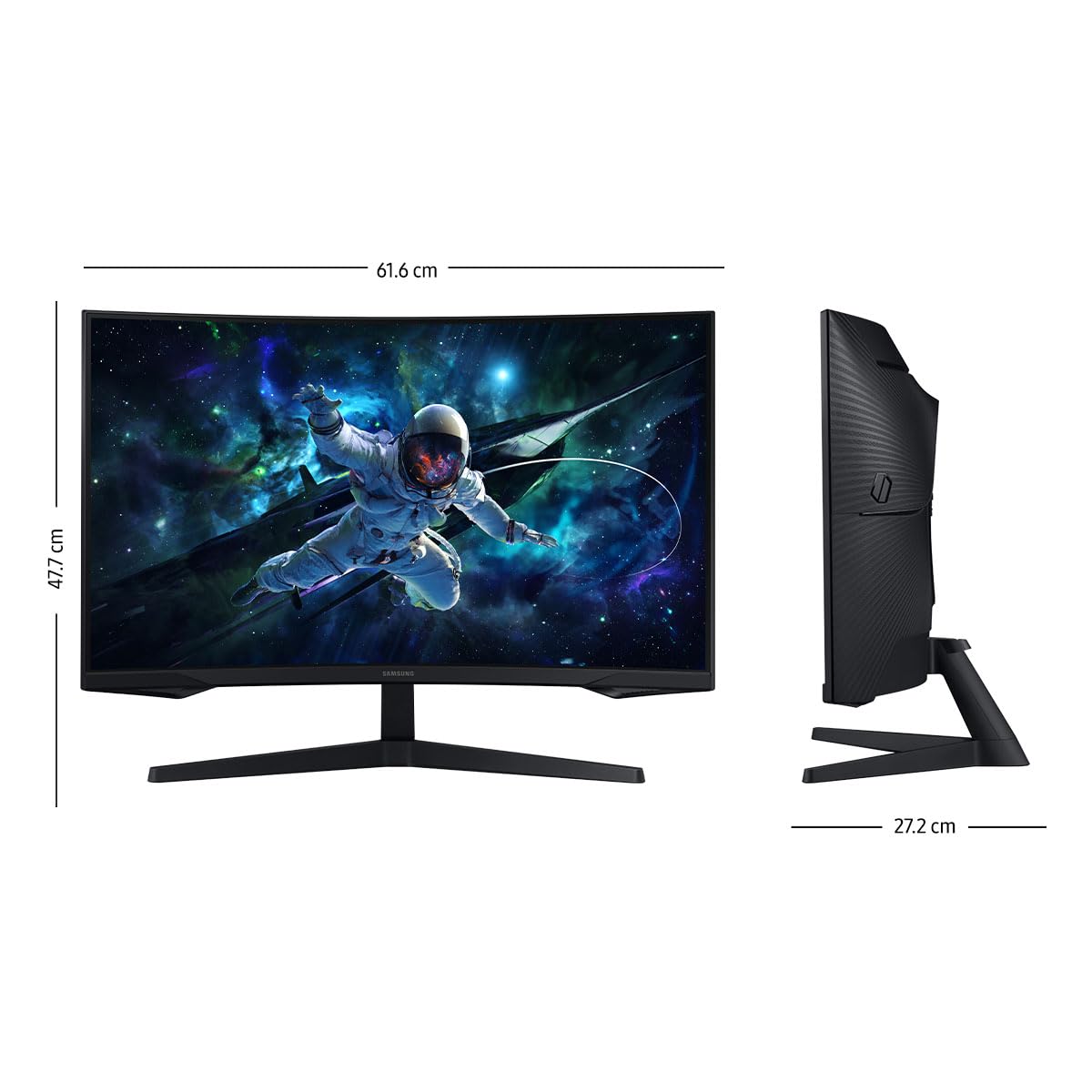 Monitor Gaming Samsung 27 Pulgadas Negro Curvo Odyssey G5 WQHD 144Hz