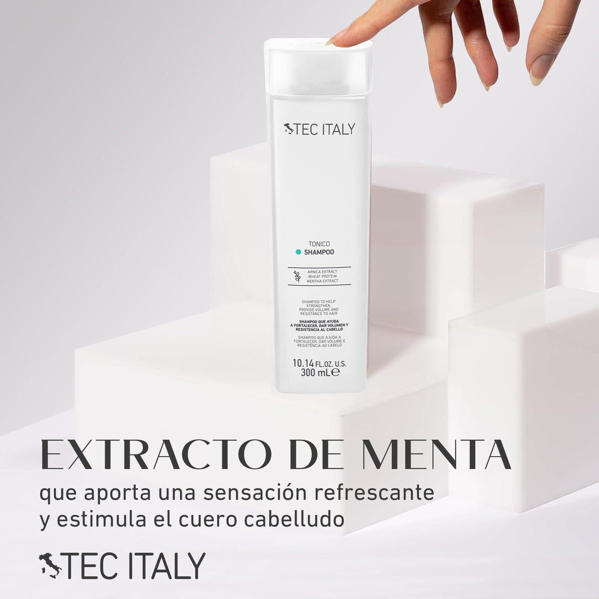 TEC ITALY Tonico Shampoo Aporta Volumen y Fortaleza al Cabello 300 ml