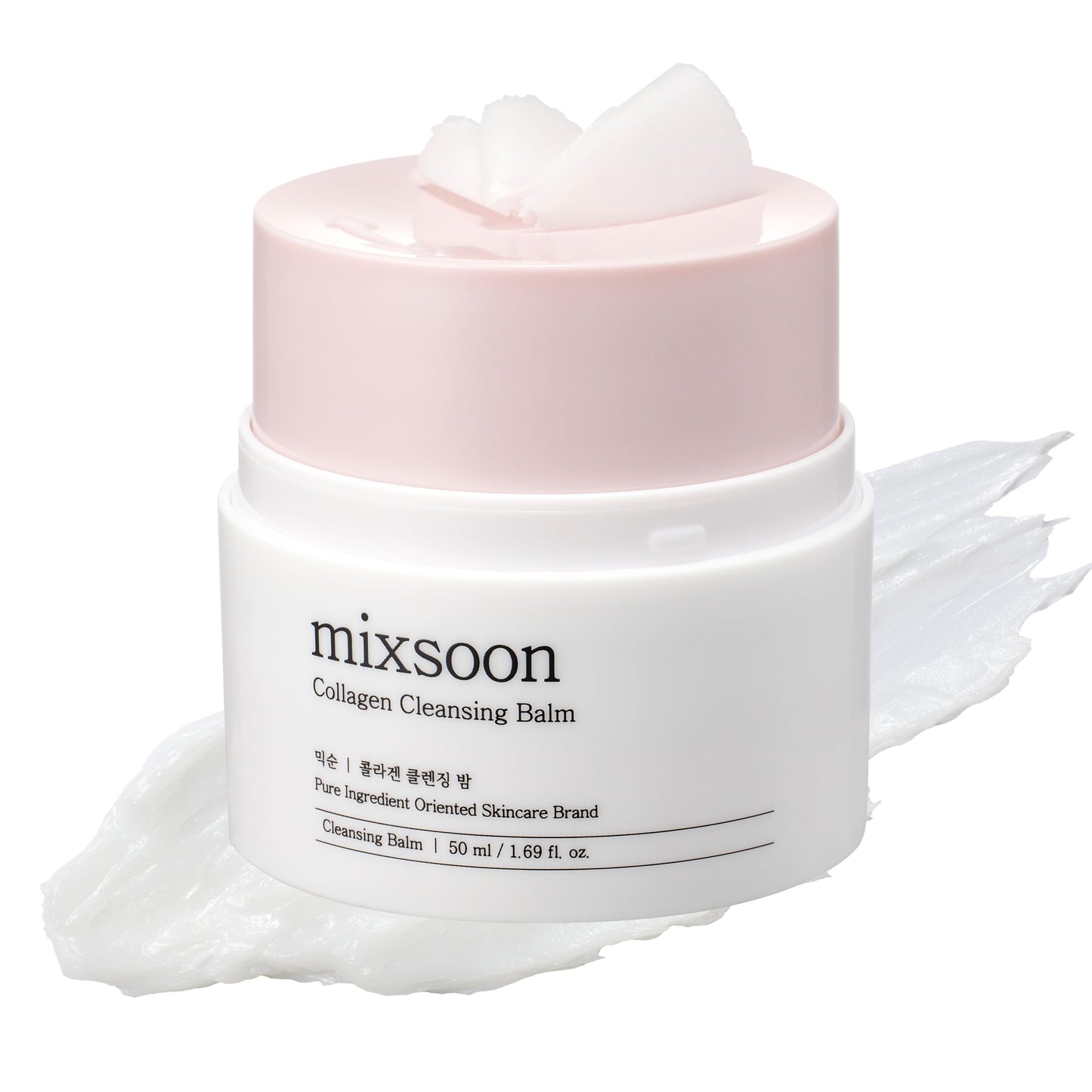 mixsoon Collagen Cleansing Balm - Soft Melting Lightweight Grinding Balm, Hydrating Makeup Remover 50ml / 1.69 fl.oz. Korean Glass Skin Care