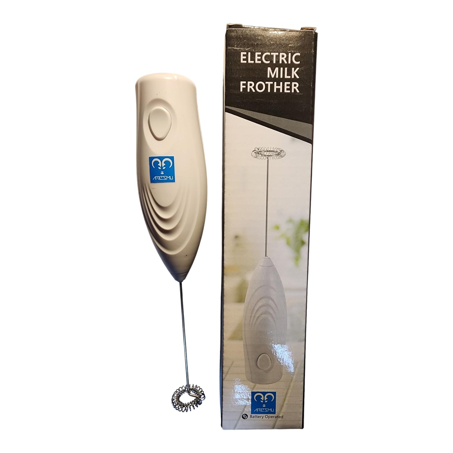 Espumador de Leche Eléctrico Blanco con Pilas