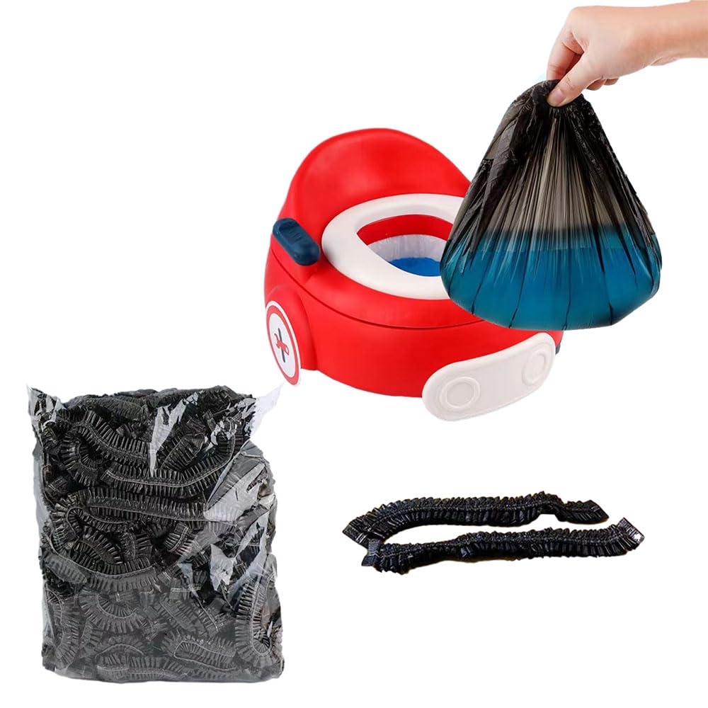 OULIGET Forros para sillas de orinal con bolsas elásticas y portátiles de entrenamiento para orinal, revestimientos de repuesto desechables para niños y bebés, funda de asiento de inodoro, 17 x 8