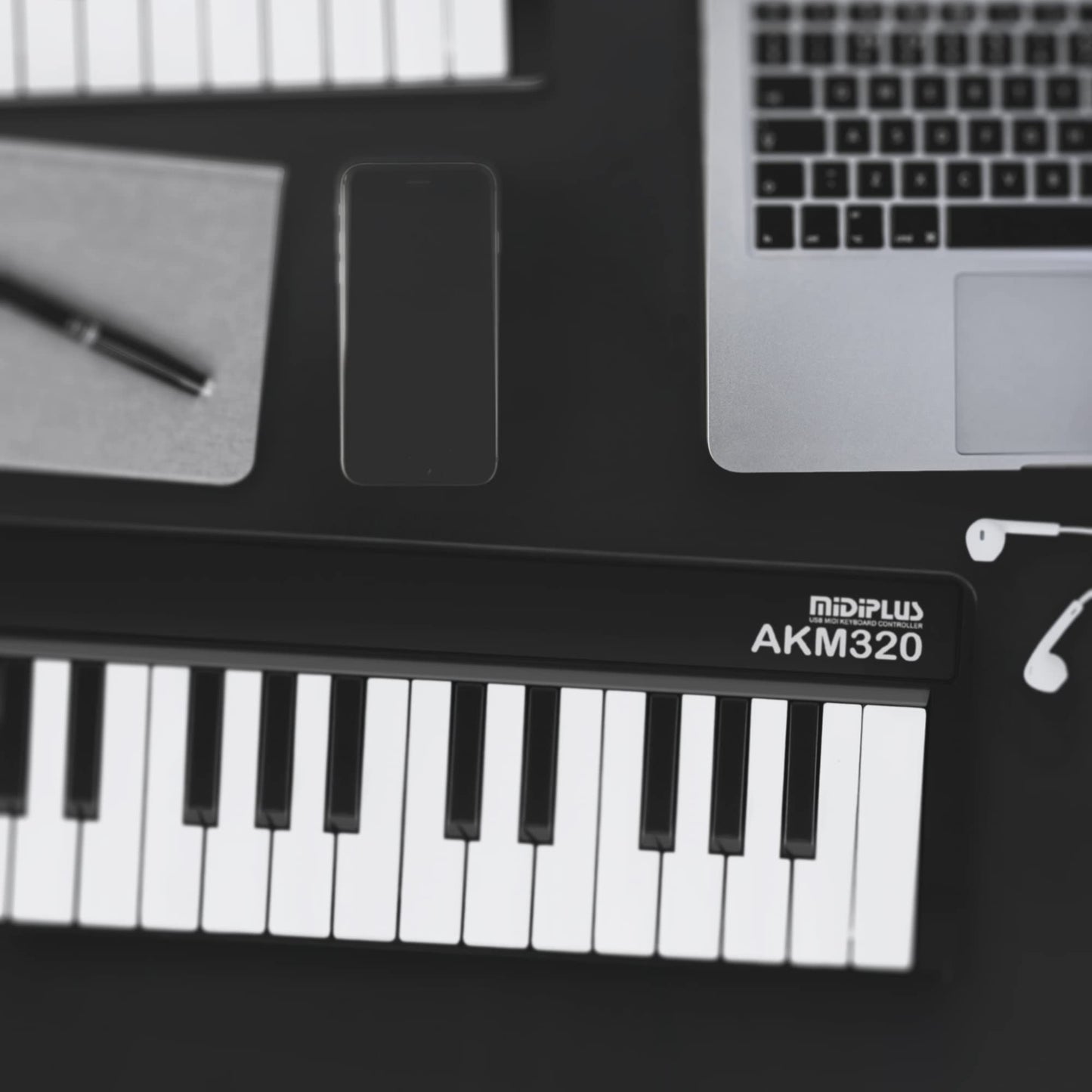 Midiplus AKM320 Controlador MIDI de 32 teclas, Teclado, 32-Key