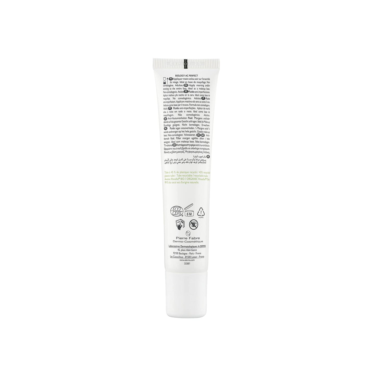 Crema Anti-Imperfecciones A-Derma Biology Ac Perfect 40ml - Tratamiento facial para piel con imperfecciones. ¡Consigue una piel radiante y sin imperfecciones! ¡Compra ahora!