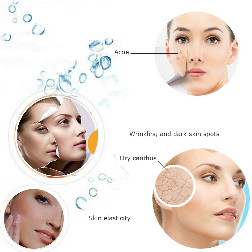 Hann Facial Steamer Professional Sinus Steam Inhaler Face Skin Moisturizer Facial Mask Sauna Spa Steamers with Aromatherapy Diffuser Humidifier Function (Pink)