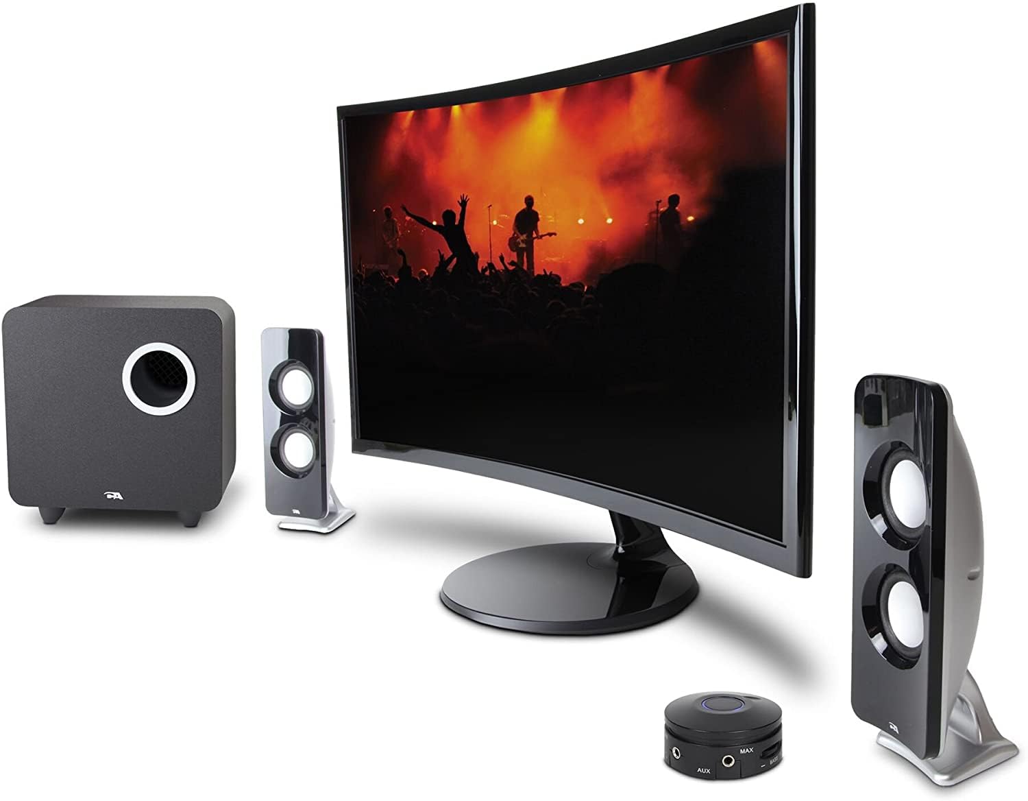 Cyber Acoustics Booming Curve Series Inmersión 62 W Sistema de Altavoces con Control Pod (ca-3610)