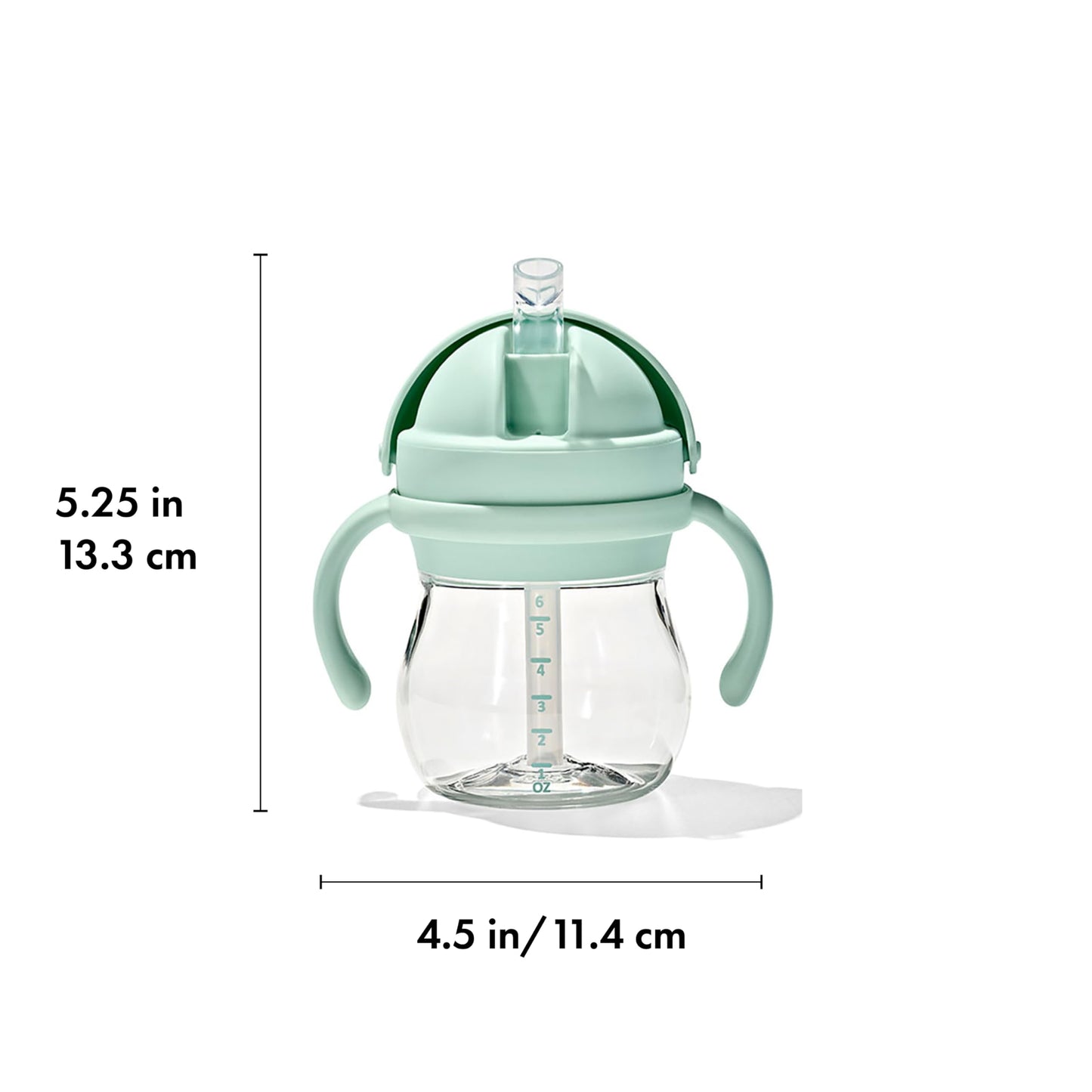 Taza de Paja OXO Tot Ópalo con Asas Extraíbles 6 Onzas