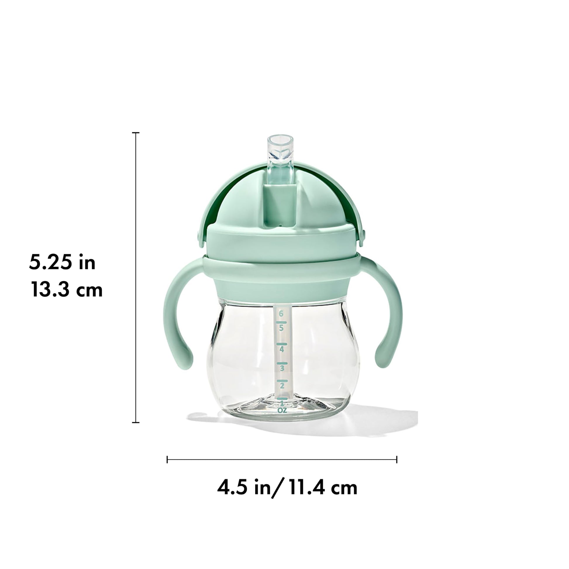 Taza de Paja OXO Tot Ópalo con Asas Extraíbles 6 Onzas