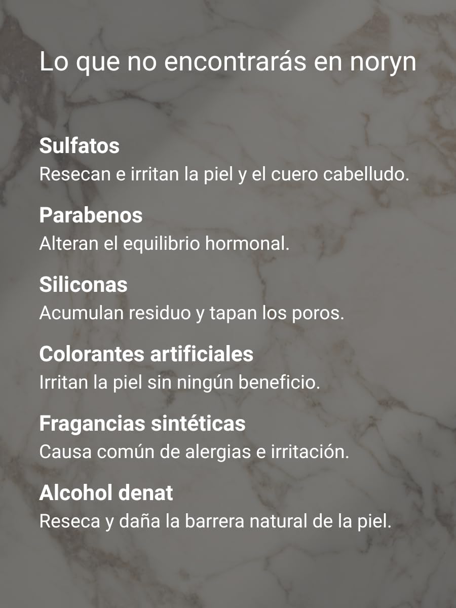 noryn Body Wash para Hombres 480 ml. Fórmula natural con mandarina y bergamota. Limpia, humecta y revitaliza la piel, aportando frescura inmediata.