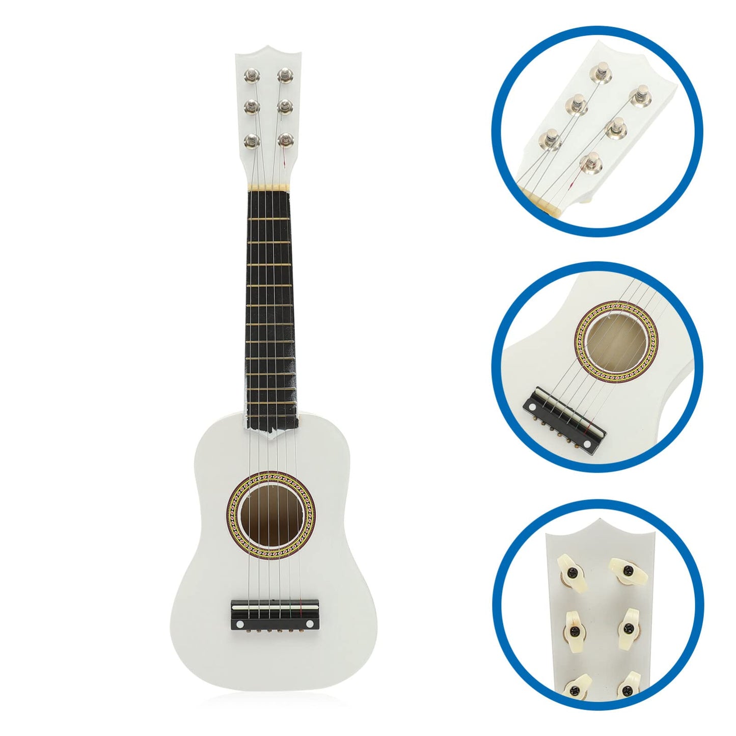 Abaodam Instrumentos Musicales Para Niños Guitarra Para Niños De 3 a 5 Años Modelos Juego Infantil Guitarra Electrica Instrumentos Musicales Ukelele Para Bambú Audio Pequeña Viajar