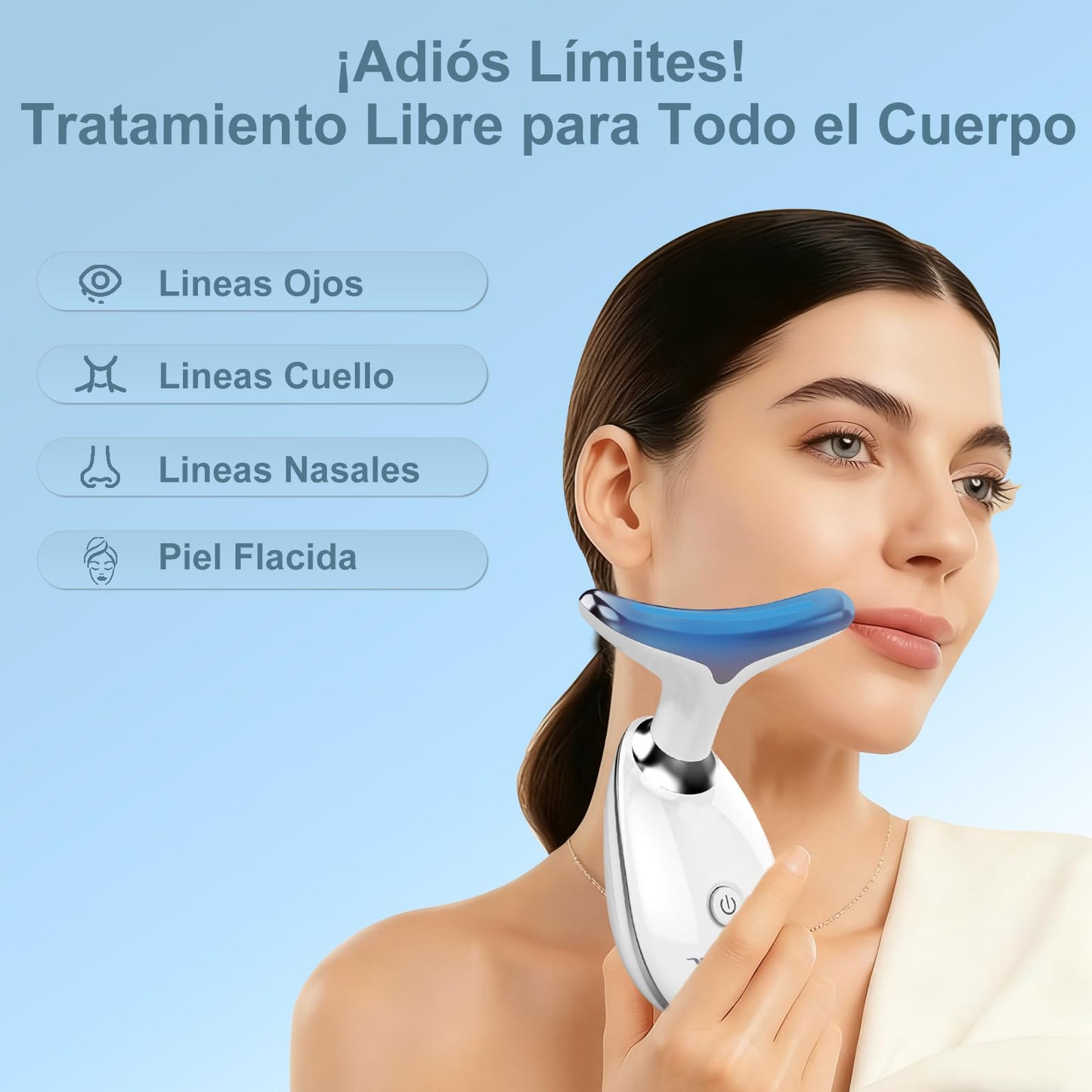 Spardar Masajeador Facial, Estirar Levantar la Piel Masajeador de Vibración