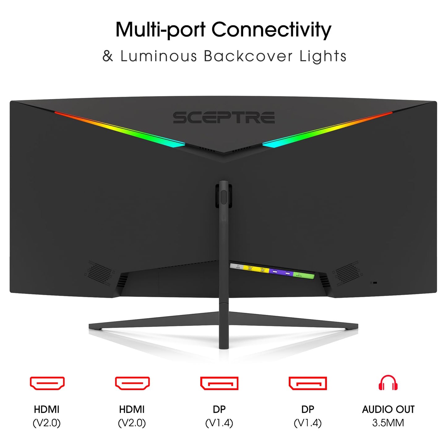 Monitor Curvo Ultrawide Sceptre Negro WQHD 34 Pulgadas 165Hz 1ms 2023
