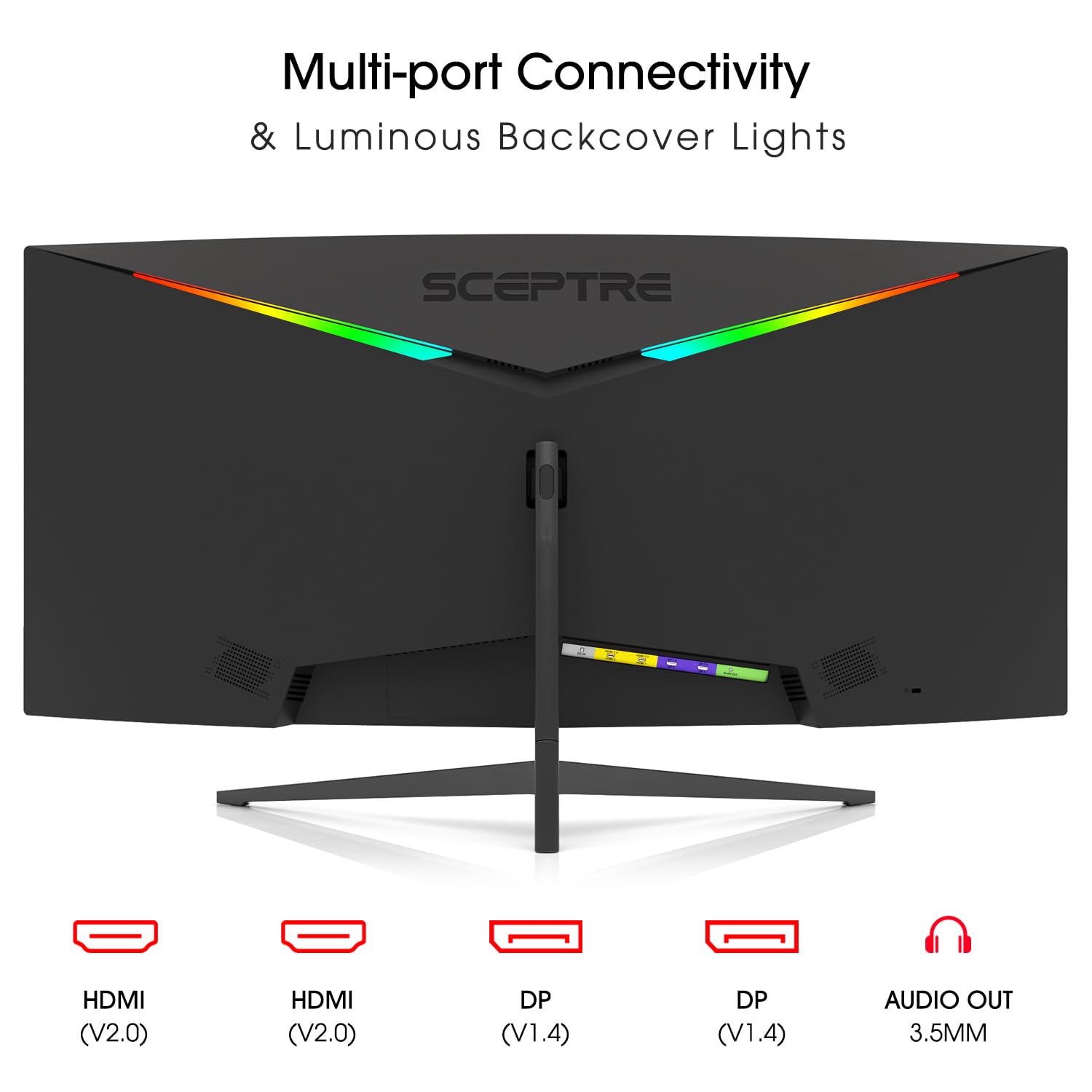 Monitor Curvo Ultrawide Sceptre Negro WQHD 34 Pulgadas 165Hz 1ms 2023
