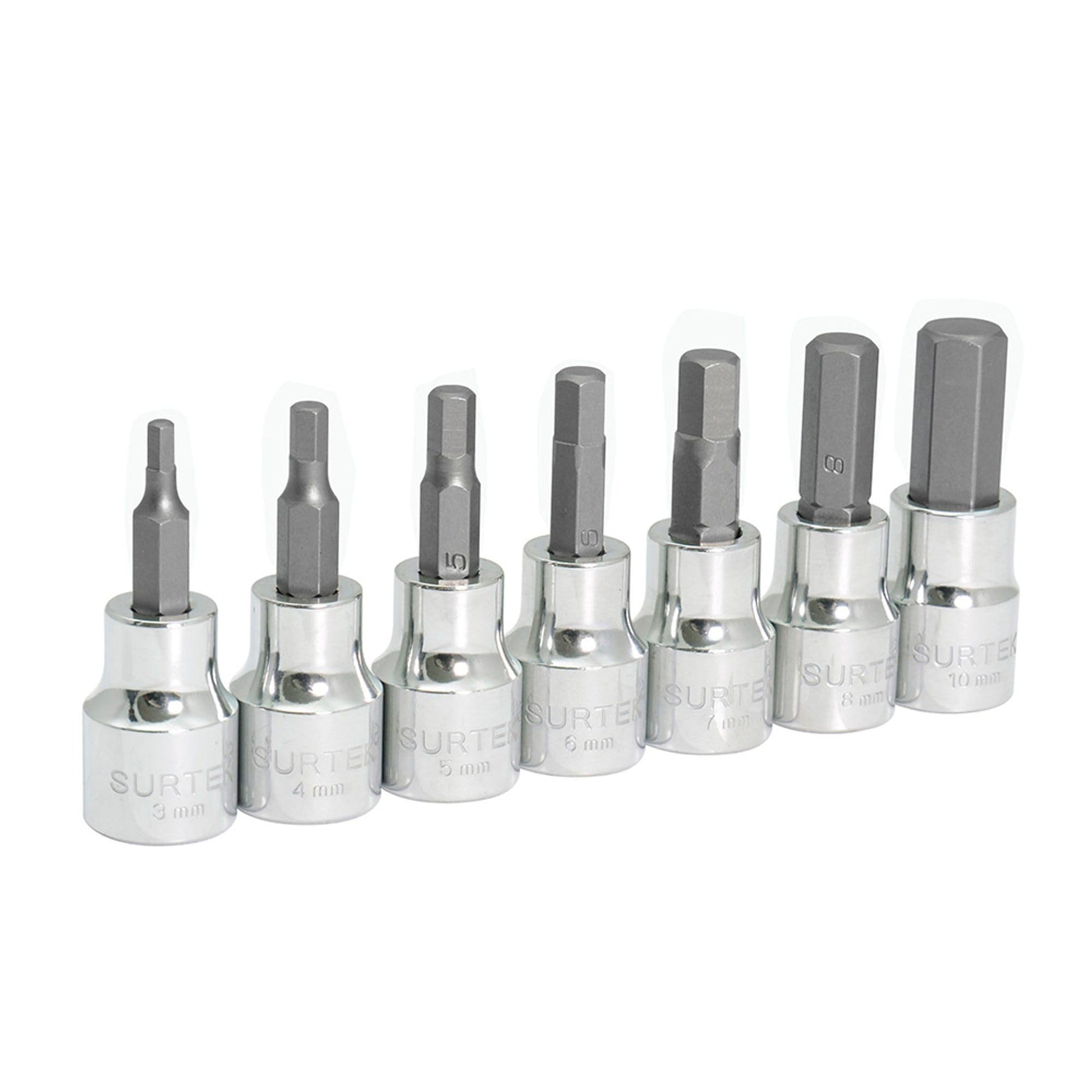 Juego de Dados Surtek Métricos Hexagonal 3/8 pulgadas