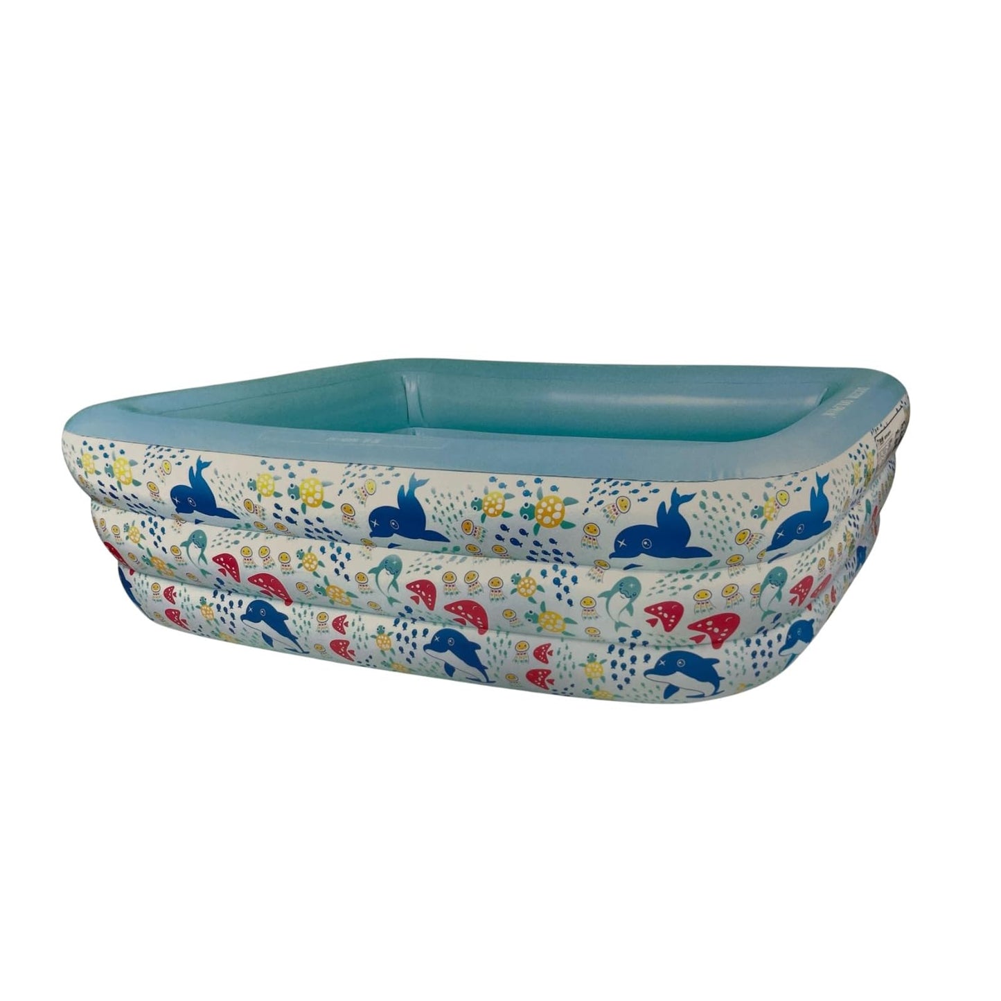 Piscina Inflable SALUD 360° Azul Rectangular para Niños y Familia Exterior e Interior