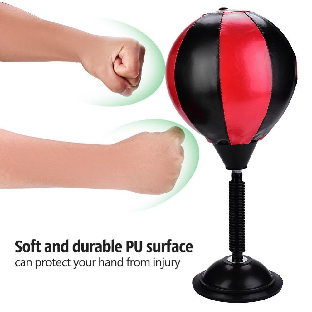 Desktop Punching Bag, PU Punch Bag Speed Ball Juguete Alivio del Estrés Deporte para Adultos Boxeo Entrenamiento Punch de Escritorio