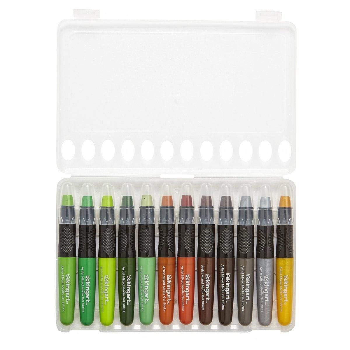 KINGART Juego de 48 lápices de colores únicos, varios colores